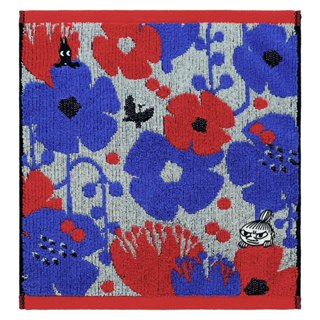 Marushin 丸真 Moomin 刺繡方形毛巾 手帕 小美 花叢 RS92896