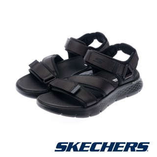 【SKECHERS】男 健走系列涼拖鞋 GO WALK FLEX SANDAL -229207-全黑BBK