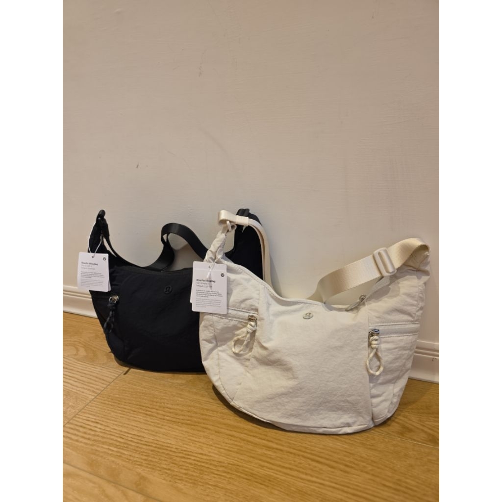 全新lululemon休閒斜背牛角包 6L