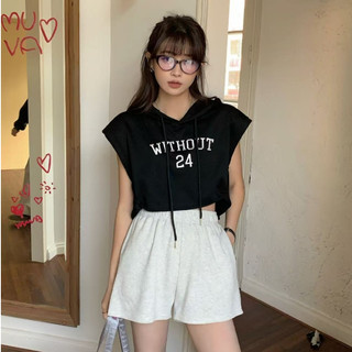 【CHILL】現貨 夏日潮T來襲！英字連帽短版Tee 棉質上衣 連帽上衣 休閒穿搭 預購