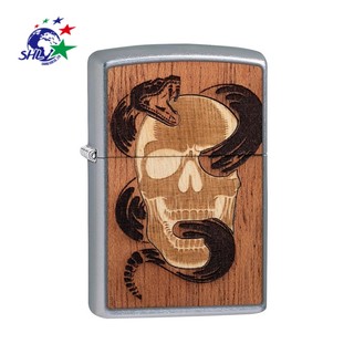 Zippo 美版經典打火機 / WOODCHUCK Skull & Snake / 49042 / ZP638【詮國】