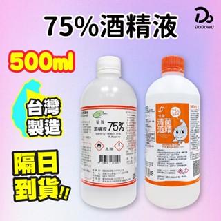 【75%醫用酒精系列 500ml】500ml 消毒酒精 酒精清潔液 酒精噴瓶 生發酒精 醫強酒精