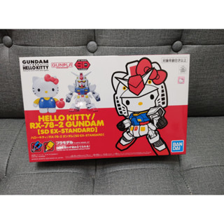 就是全新現貨不用再問 BANDAI HELLO KITTY凱蒂貓+RX-78-2 鋼彈 HELLO KITTY