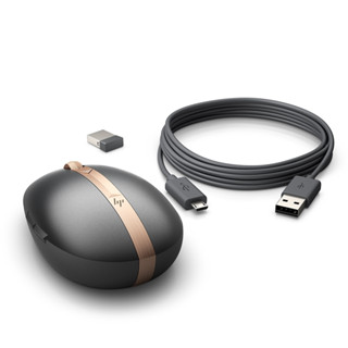 【DreamShop】 原廠 HP 惠普 Rechargeable Spectre 700 可充電無線滑鼠(黑金特仕)