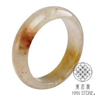 【漢石齋】天然水沫玉 手鐲玉鐲(手圍18/版寬18mm)