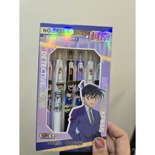🎉新開幕🎉 臺灣現貨-名偵探柯南 基德 按壓自動黑筆 0.5mm 學生禮物