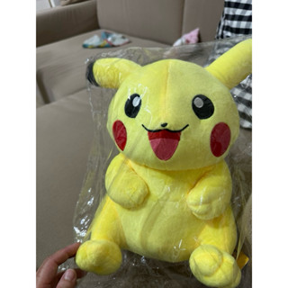 （全新現貨）正版授權 寶可夢 神奇寶貝 皮卡丘 坐姿款 玩偶 抱枕 娃娃 (雷標/30cm)