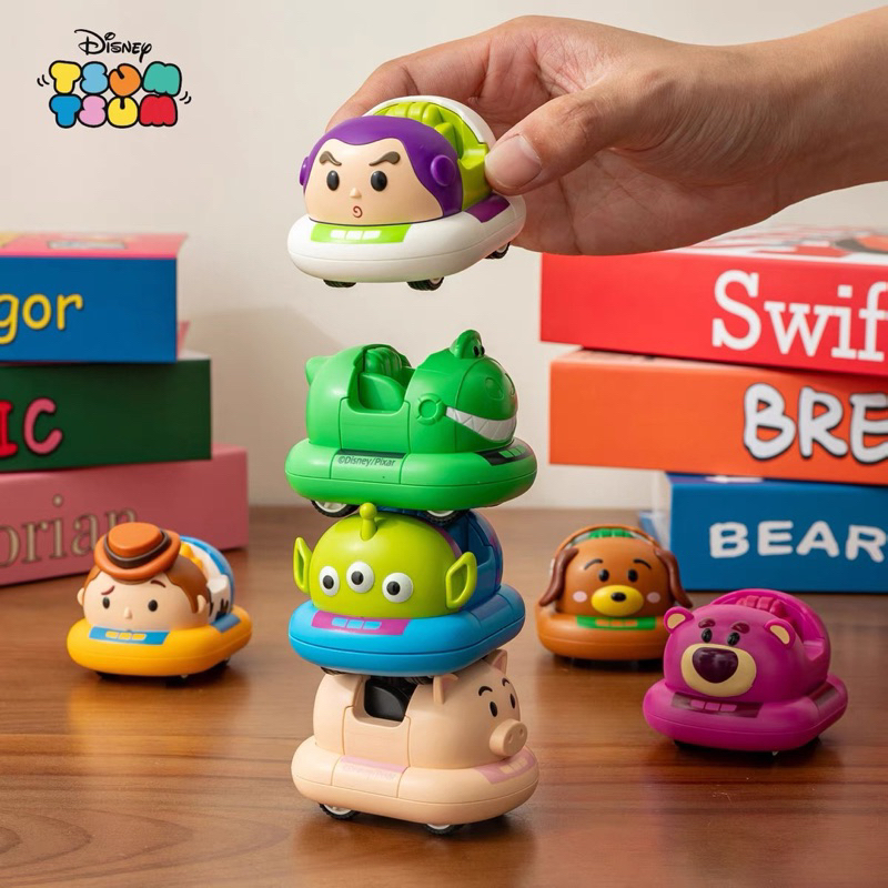 巴斯光年 三眼怪 熊抱哥 胡迪 米奇米妮 唐老鴨 公仔造型車雙回力車積木益智拼裝玩具總動員巴斯光年三眼仔