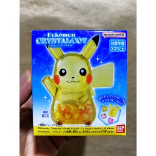 【現貨】日本食玩：BANDAI POKEMON精靈寶可夢公仔/ CRYSTALCOT水晶收藏：皮卡丘款