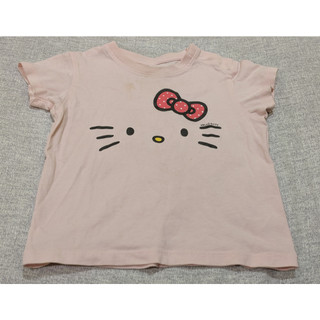 二手有汙Lativ短袖上衣可愛Hello Kitty(尺碼80)
