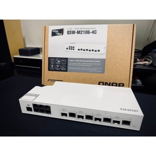 威聯通Qnap QSW-M2106-4C Web管理型L2 10GbE/2.5GbE 交換器