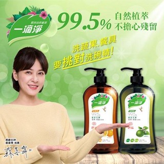 【楓康】一滴淨洗碗精-共2款《泡泡生活》 800g(補充包) 1000g 柑橘 檸檬 洗碗精 清潔劑