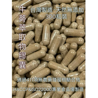 《新港青草大王》牛蒡膠囊（牛蒡萃取物）東洋參#裸裝-300粒裝(夾鍊袋包裝）臺灣製造👍天然無新增👍
