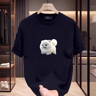 【董小姐】100%純棉短袖 卡通印花上衣 寬鬆顯瘦上衣 圓領上衣 女生上衣 嘻哈穿搭 日韓版上衣 oversizeT恤