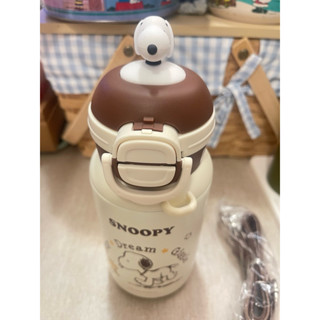 snoopy史努比兒童保溫杯男孩上學專用女生吸管雙飲杯子小學生幼兒園水壺