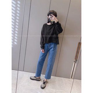 MANIFEST 正韓下缺口拼接上衣 雙口袋上衣 現貨新品
