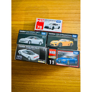 Tomica 火材盒汽車 Honda Integra, NSX Lexus LFA, Nissan GTR R34...