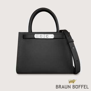 【BRAUN BUFFEL】尤妮爾 手提包-黑色(德國小金牛台灣總代理)/BF867-56-BK