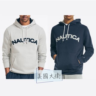 《美國大衛》NAUTICA 長袖 連帽T恤 帽T 刷毛 上衣 長T 衣服 衣著 保暖 帆船【KR1772】