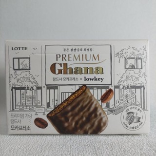 韓國 LOTTE 樂天 Ghana 迦納摩卡咖啡巧克力餅 91g（13入）〔現貨〕