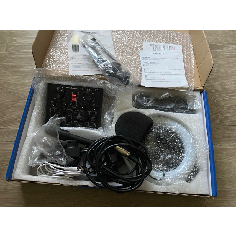 V10XPRO External Sound ASMUSE 電麥克風套件組 專業錄音室 Card Mixer Board
