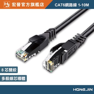 宏晉 cat6網路線 1m~10m rj45 高速寬頻網線 純銅網線 網路線 連接線 傳輸線 wifi分享器用