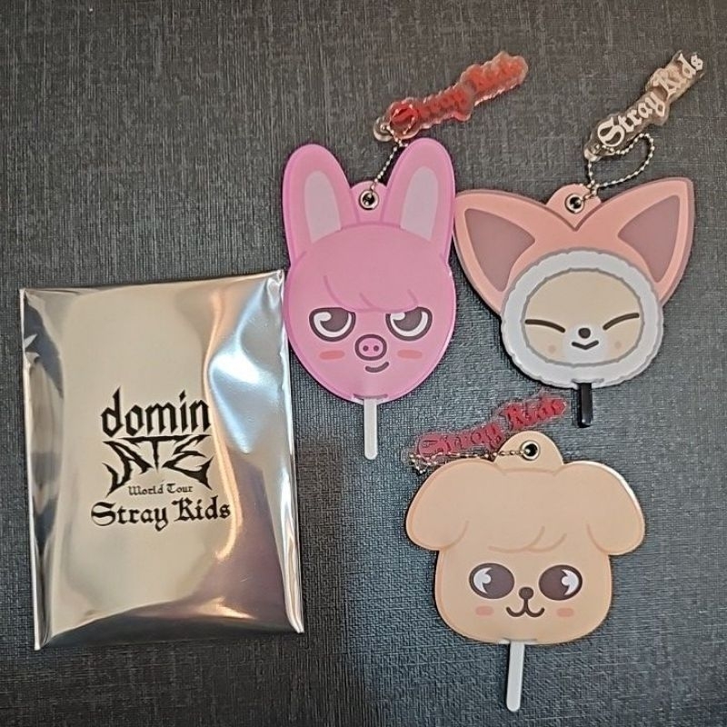 Stray Kids 日周dominATE 世巡隨機小扇子鑰匙圈 金昇玟 彰彬 豬兔I.N梁精寅puppyM