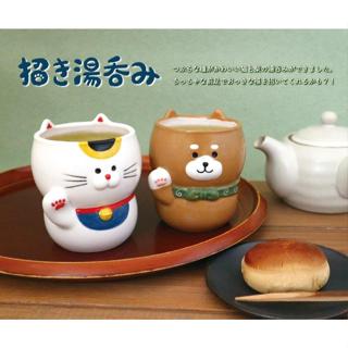 『臺灣現貨』日本正版 招財貓茶杯 Decole Concombre 招財貓 馬克杯