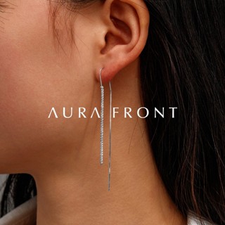 【Aura Front】Trickle耳墜耳環 S925純銀 小眾極簡冷淡風 臺灣出貨 禮盒包裝