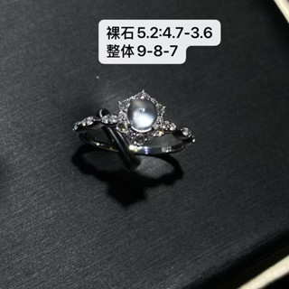 玻璃種起剛蛋戒指❤️a貨翡翠18k鑽石
