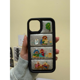 穿羽絨衣的矮袋鼠澎澎殼-二手iphone13手機殼6.1吋