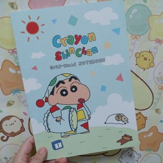 現貨出清👉 正版蠟筆小新16K方格筆記本 固頁筆記本 睡衣款 小葵 小白 綿羊 記事本 日記本 圖畫本 寫作本 繪圖本
