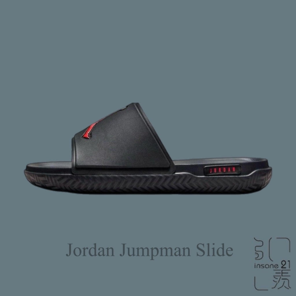 NIKE JORDAN JUMPMAN SLIDE PARIS SAINT 喬丹 拖鞋 黑紅 FQ7962-001