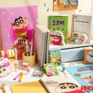 韓國大創 Daiso 蠟筆小新 文具 筆記本 小本子 A5 隨身筆記本 活頁本 口袋筆記本 線圈本 小白 巧克比