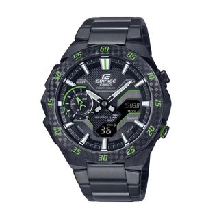 【CASIO 卡西歐】EDIFICE 藍芽太陽能電力 賽車運動車翼氣流計設 ECB-2200RC-1A3 48.2mm