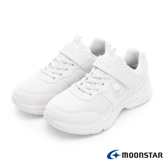 日本月星Moonstar機能童鞋 LUVRUSH瞬乾系列12151白(中大童段)