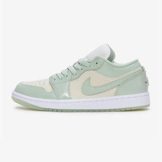 胖達）NIKE W JORDAN 1 春日 抹茶 皮革 金屬LOGO 休閒鞋 HF4078-100 珠光奶綠 男女鞋