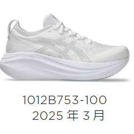 【大學城體育用品社】ASICS 亞瑟士 GEL-NIMBUS 27  女慢跑鞋 1012B753-100