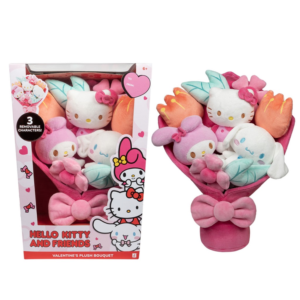 【Sanrio】快速出貨 Hello Kitty 三麗鷗 浪漫絨毛花束 情人節 禮物 2025新品 娃娃可拆