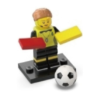 COOLPON｜這是樂高®LEGO®的正版零件 71037 24代人偶 Football Referee 足球裁判 1號