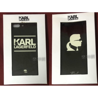 【特價】 KARL LAGERFELD 夜光鋼化手機殼iPhone Plus 5.5吋 7/8（適用i7/8 PLUS）