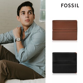 【FOSSIL 官方旗艦館】Sport Tourer 真皮零錢袋皮夾 (禮盒組附鐵盒，兩色可選)