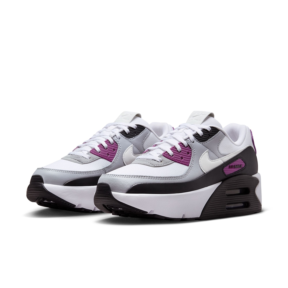【NIKE】Air Max 90 LV8 休閒鞋 女鞋 厚底 增高 雙氣墊 灰紫 FD4328-109