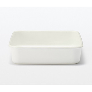 MUJI無印良品/琺瑯儲存容器/大/簡易式用蓋/廚房用品/居家用品烹飪用具