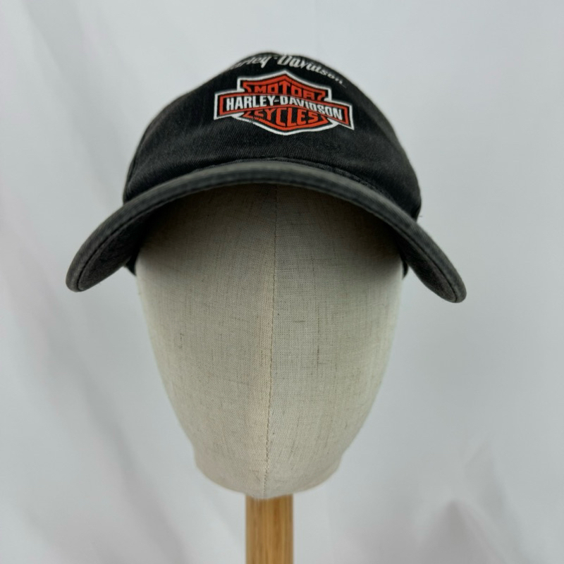 二手 Harley-Davidson 哈雷  Motor Cycles 復古 重機 印刷Logo 洗舊 老帽 棒球帽