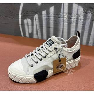 PALLADIUM ACE CITY SHELL LO2 鑽石菱紋底鬆餅鞋 灰 74452-096