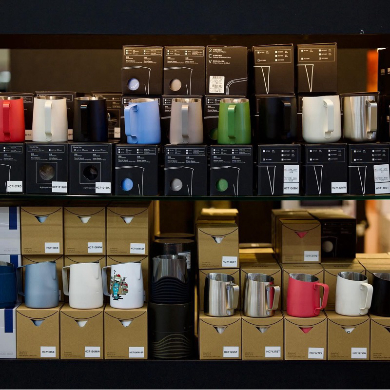 惠家 WPM拉花鋼杯 WPM惠家斜口鋼杯 拉花杯 奶泡杯不銹鋼杯容量450ml 《圓嘴款》