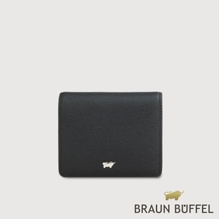 【BRAUN BUFFEL】維那斯-C 3卡兩折短夾-黑色(德國小金牛台灣總代理)/BF868-401-BK