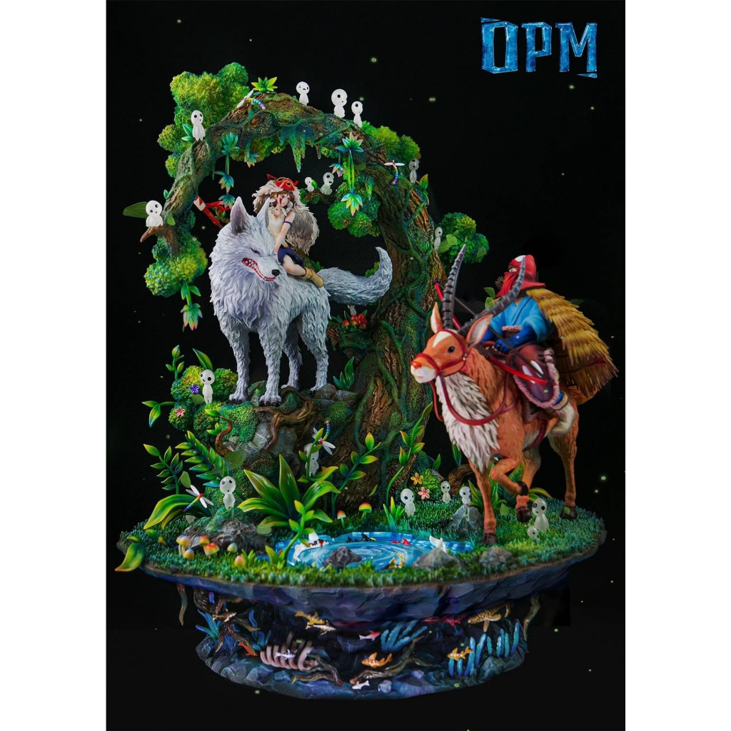 全新未拆 OPM 魔法公主 GK 雕像模型 宮崎駿動畫系列004 幽靈公主
