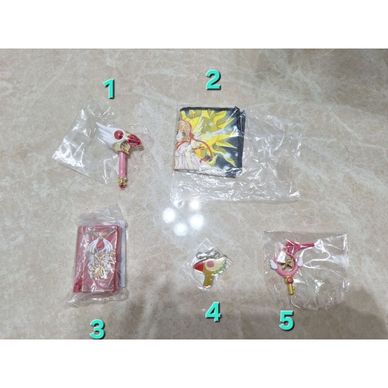 絕版 正版 庫洛魔法使 木之本櫻 小櫻 封印之鑰 封印之杖 魔法杖 星之杖 扭蛋 轉蛋 盒玩 吊飾 庫洛牌 原子筆 手帕